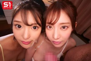 これが夢の顔射性活！父の再婚で出来たスーパー美人姉妹が毎日オナる僕のザーメンをすっごい美貌の顔面で受け止める